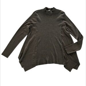 T.la Anthropologie size small oversized green long sleeve shirt